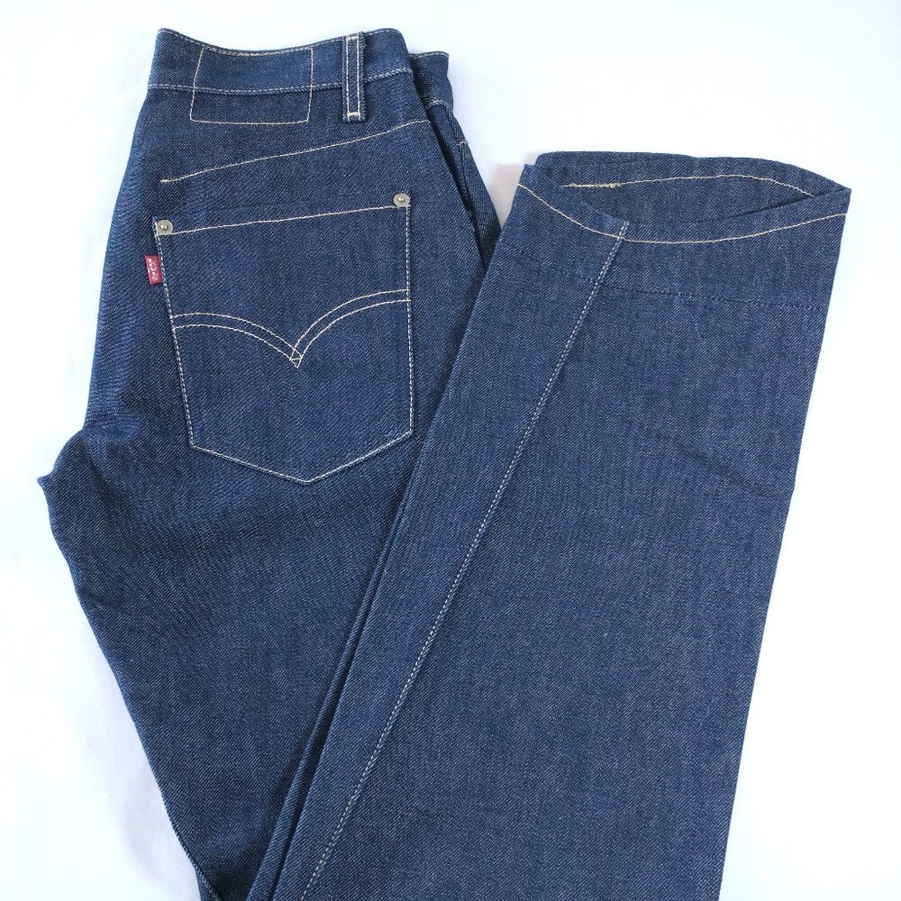 NWOT Rare Vintage Levi's Rigid Indigo Jeans with Bottom Cuff